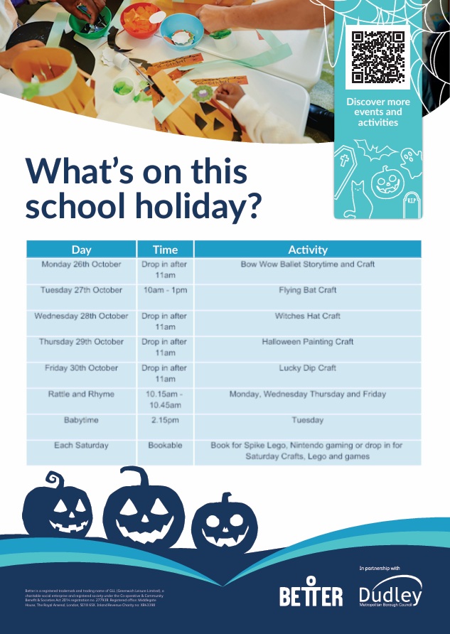 Lye Library - Children's October Half Term Activities